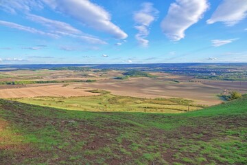 Raná hill, Czech Republic, on a sunny day.