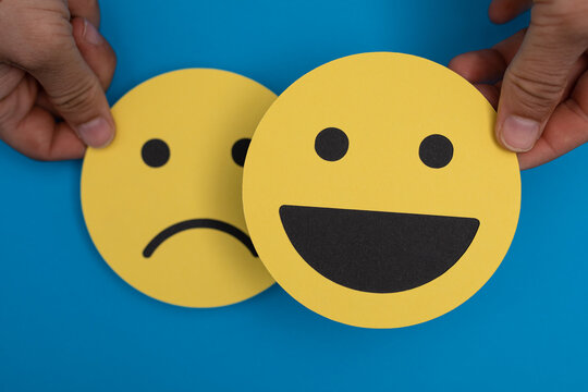 Smiley Emotion Concept Paper Positive