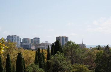 Fototapeta premium Russia Sochi city views of the city