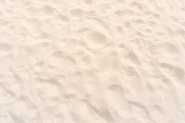 Pattern of sand texture at the beach in summer - obrazy, fototapety, plakaty