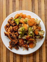 vegetables  with chicken