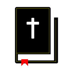 Fototapeta premium Bible icon. Bible vector icon. Bible icon isolated on white background. Simple icon. Bible logo.
