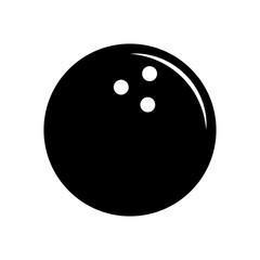 Bowling ball icon. Bowling ball vector icon. Simple bowling ball icon. Simple logo.