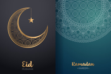 Ramadan kareem background with mandala ornament