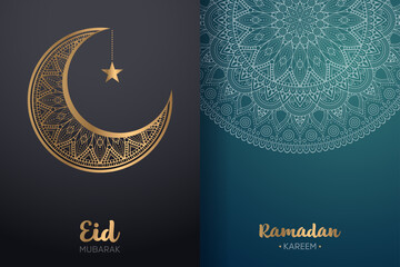 Ramadan kareem background with mandala ornament