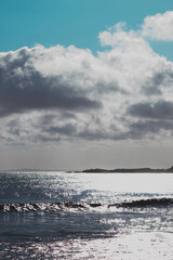 clouds over the sea