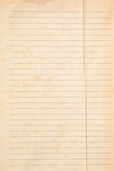 Fototapeta premium Weathered old paper with lines background texture