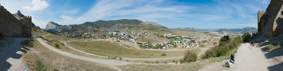 The Genoese fortress is a fortress in the city of Sudak, Crimea