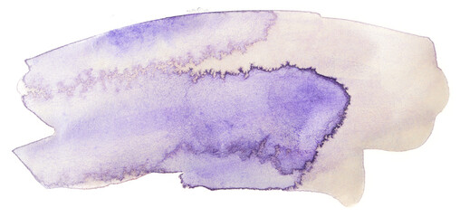 Watercolor background texture rectangle purple light paint on paper grunge