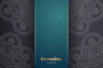 Ramadan kareem background with mandala ornament