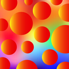 abstract background with orange sphere