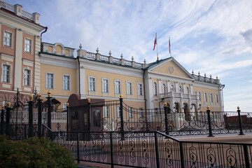 The territory of the ancient Kremlin. Kazan. Russia