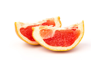 Fototapeta na wymiar Grapefruit fruits isolated on white background. Grapefruit clipping path.