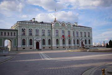 The territory of the ancient Kremlin. Kazan. Russia