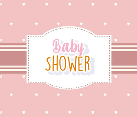 baby shower, template frame design for greeting card welcome newborn card