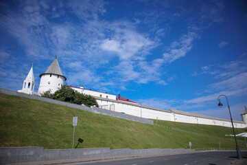 The territory of the ancient Kremlin. Kazan. Russia