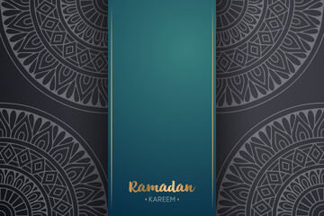 Ramadan kareem background with mandala ornament