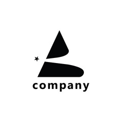 Abstract triangle letter B logo Design 