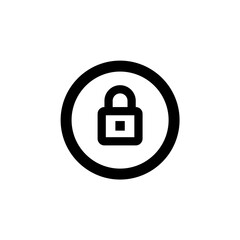 Lock line icon. Editable stroke. simple illustration mobile concept app line icon and web design. Editable stroke. Design template vector