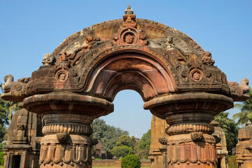 Mukteshwar Temple is a 10th century Hindu temple dedicated to Shiva, located in Bhubaneswar, Odisha, India. - 412946555