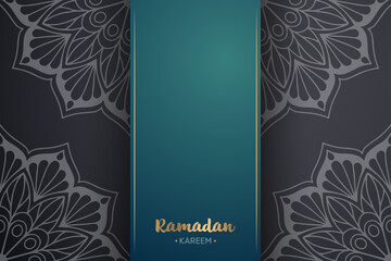 Ramadan kareem background with mandala ornament