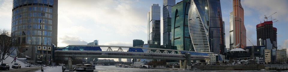 Moscow Business Center and Bagration Bridge