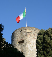 The Rocca di Bergamo is located in the upper part of the city on the hill of Sant'Eufemia, from which it dominates, to the south, the lower city and the surrounding 