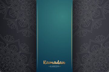 Ramadan kareem background with mandala ornament