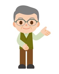 シニア 男性 案内