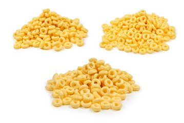 Crispy flakes on a white background.