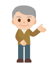 シニア 男性 案内