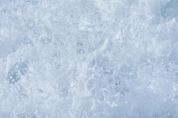 foam of the sea surf close-up