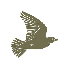 Lark bird logo design vector. Icon Symbol. Template Illustration. Creative design