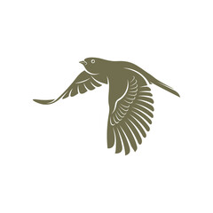 Lark bird logo design vector. Icon Symbol. Template Illustration. Creative design
