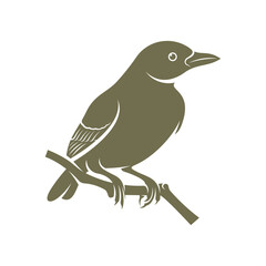 Lark bird logo design vector. Icon Symbol. Template Illustration. Creative design