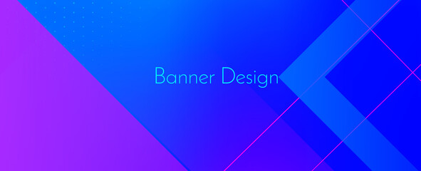 Abstract geometric blue modern decorative design banner pattern background