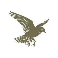 Lark bird logo design vector. Icon Symbol. Template Illustration. Creative design