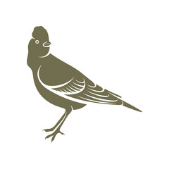 Lark bird logo design vector. Icon Symbol. Template Illustration. Creative design