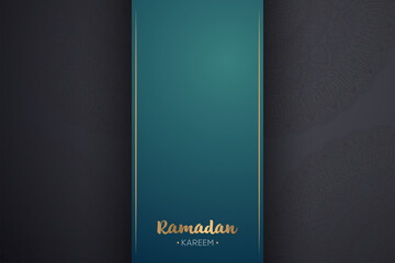 Ramadan kareem background with mandala ornament