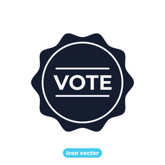 Voting and Elections Icon. Electronic voting symbol template for graphic and web design collection logo vector illustration