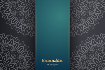 Ramadan kareem background with mandala ornament