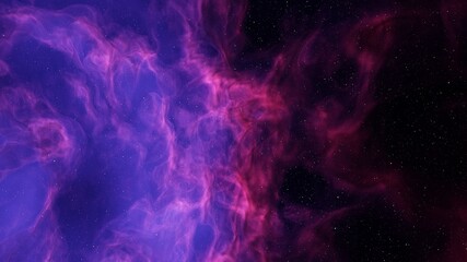 colorful space background with stars, nebula gas cloud in deep outer space, science fiction illustrarion 3d render