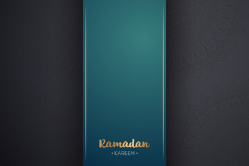 Ramadan kareem background with mandala ornament