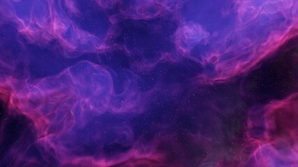 colorful space background with stars, nebula gas cloud in deep outer space, science fiction illustrarion 3d render