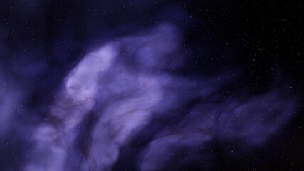 Fototapeta premium colorful space background with stars, nebula gas cloud in deep outer space, science fiction illustrarion 3d render