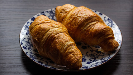 croissant on a plate