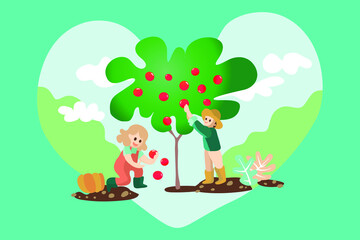Fototapeta premium Earth Day Save Planet World Environment Day