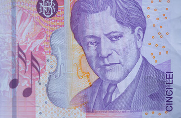 close up of banknote