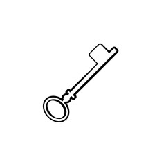 an old key. vector illustration
