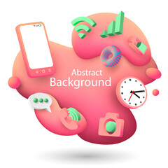 Modern abstract vector banner.